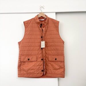 NWT Peter Millar Golf Winter Greenwich Carrot Vest Size Large